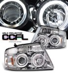Lincoln Mark LT 2006-2008 Clear Dual CCFL Halo Projector Headlights