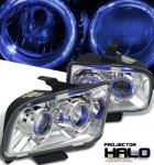 2005 Ford Mustang Clear Dual Halo Projector Headlights