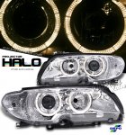 2003 BMW 3 Series Coupe Depo Clear Halo Projector Headlights