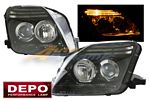 Honda Prelude 1997-2001 Depo Black Projector Headlights