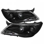 2010 VW Tiguan Black Projector Headlights with LED