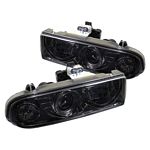 2002 Chevy S10 Smoked Halo Projector Headlights
