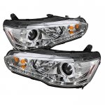 Mitsubishi Lancer 2008-2012 Clear Halo HID Projector Headlights with LED