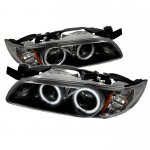 2001 Pontiac Grand Prix Black CCFL Halo Projector Headlights
