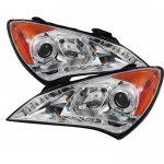 2010 Hyundai Genesis Clear Halo Projector Headlights with LED
