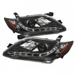 2007 Toyota Camry Black Projector Headlights with LED