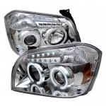 2005 Dodge Magnum Clear CCFL Halo Projector Headlights with LED