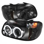 2001 Ford Explorer Smoked CCFL Halo Projector Headlights