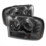 Ford Excursion 2000-2005 Smoked Dual Halo Projector Headlights