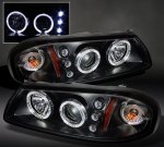 2005 Chevy Impala Black Halo Projector Headlights with LED