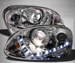 2008 VW Jetta Clear HID Projector Headlights LED DRL