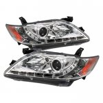 Toyota Camry 2007-2009 Clear Projector Headlights with LED