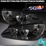 2005 Pontiac G6 Smoked Dual Halo Projector Headlights with LED