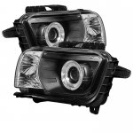 2012 Chevy Camaro Black Halo Projector Headlights