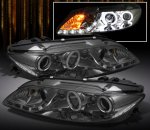 2004 Mazda 6 Smoked CCFL Halo Projector Headlights with LED DRL