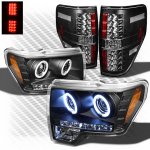 Ford F150 2009-2014 Black CCFL Halo Headlights and LED Tail Lights
