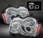 2009 Jeep Grand Cherokee Clear Halo Projector Headlights with LED