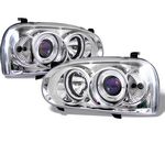 VW Golf 1993-1998 Clear Halo Projector Headlights with Integrated LED