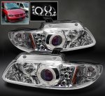 1997 Plymouth Voyager Clear Dual Halo Projector Headlights with Integrated LED