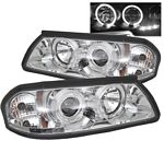 2001 Chevy Impala Clear Dual Halo Projector Headlights with Integrated LED