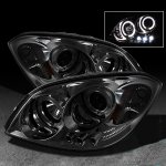 Chevy Cobalt 2005-2010 Smoked Halo Projector Headlights with LED