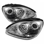 Mercedes Benz S Class 2003-2006 Clear Projector Headlights with LED Daytime Running Lights