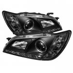Lexus IS300 2001-2005 Black Halo Projector Headlights with LED