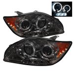 2005 Scion tC Smoked Dual Halo Projector Headlights with LED