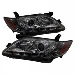 Toyota Camry 2007-2009 Smoked Projector Headlights with LED