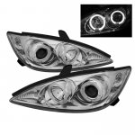 Toyota Camry 2002-2006 Clear Dual Halo Projector Headlights