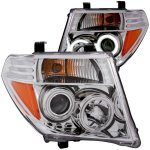 2005 Nissan Frontier Clear Projector Headlights with CCFL Halo