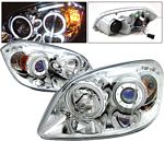 2006 Chevy Cobalt Projector Headlights Chrome CCFL Halo LED