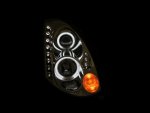 Infiniti G35 Coupe 2003-2006 Anzo Clear CCFL Halo Projector Headlights with LED
