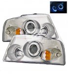 2005 Ford Expedition Clear Dual Halo Projector Headlights