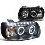 Ford Escape 2005-2007 Black Projector Headlights Halo LED DRL