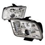 2009 Ford Mustang Clear CCFL Halo Projector Headlights with LED