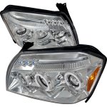 2005 Dodge Magnum Clear Dual Halo Projector Headlights with LED