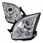 2009 Ford Fusion Clear Dual Halo Projector Headlights with LED