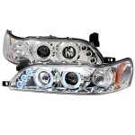 Toyota Corolla 1993-1997 Clear Halo Projector Headlights with LED