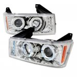 2005 Chevy Colorado Clear Halo Projector Headlights with LED