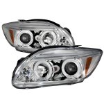 2007 Scion tC Clear Dual Halo Projector Headlights with LED