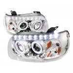 Ford Escape 2005-2007 Chrome Projector Headlights Halo LED DRL
