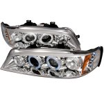 Honda Accord 1994-1997 Clear Halo Projector Headlights with LED