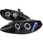 1998 Dodge Intrepid Black Halo Projector Headlights with LED