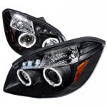 2005 Chevy Cobalt Black Halo Projector Headlights with LED