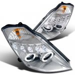 2004 Nissan 350Z Clear Halo Projector Headlights with LED