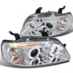 2005 Chevy Aveo Clear Halo Projector Headlights with LED