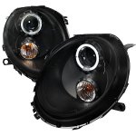 2010 Mini Cooper Black Halo Projector Headlights