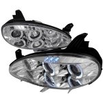 2001 Mazda Miata Clear Dual Halo Projector Headlights with LED