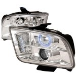 2009 Ford Mustang Clear Halo Projector Headlights with LED